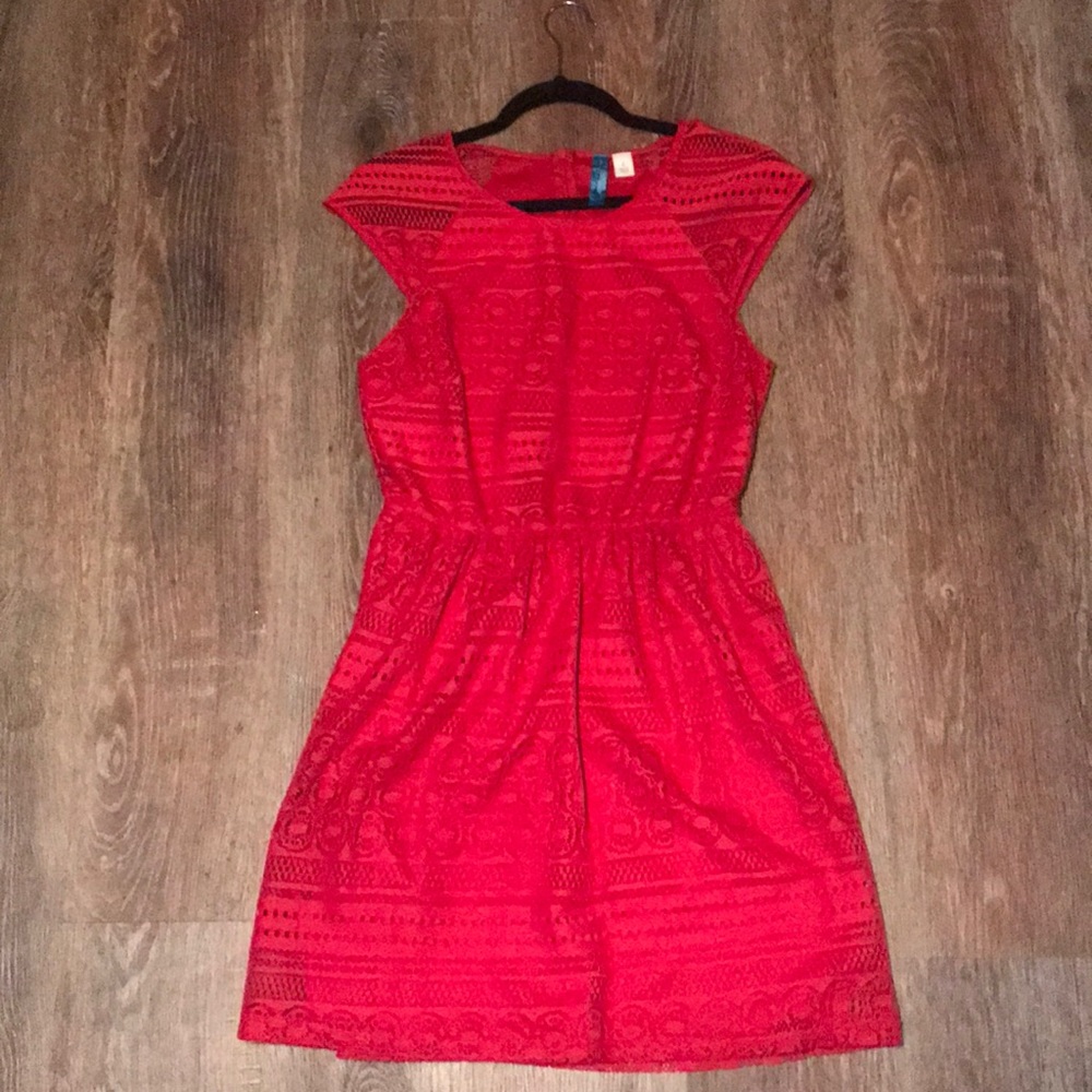 Francesca’s | Red Lace Dress